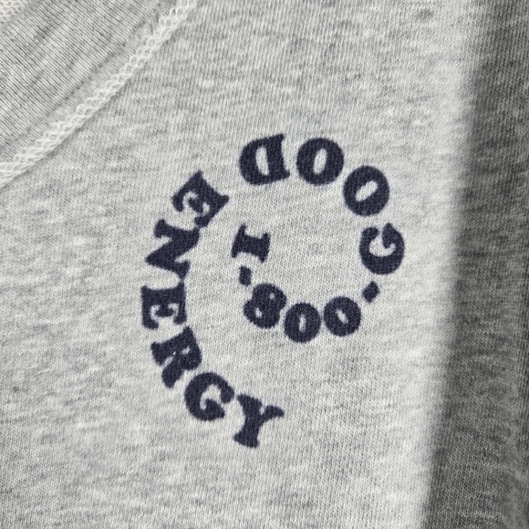 Aerie Wonder Good Energy Gray V-Neck Oversized Comfy Sweatshirt Size Medium - Picture 6 of 16